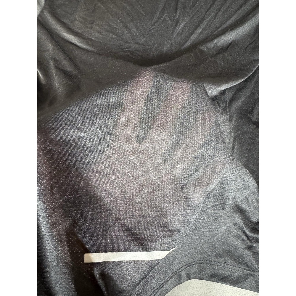 Nike Dri-FIT Shirt Mens Medium Black Running Reflective Short Sleeve Tee - Picture 12 of 12